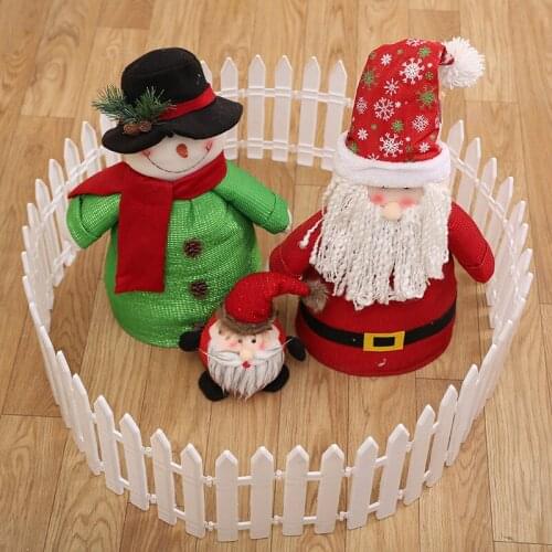 High Quality White Plastic Fences For Christmas Tree Large Outdoor Christmas Decorative Fence Lattice 6A0445