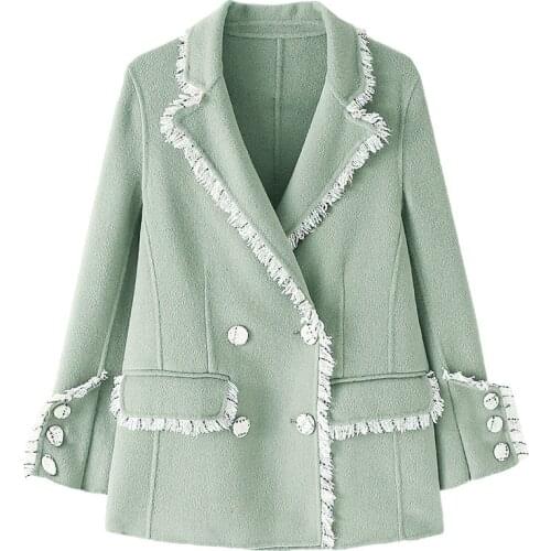 Women Woolen Coats Winter Trench Coat Fashion Cocoon Wool Long Coat Tops Womens Wool Woat Elegant Bodycon Double Breasted Coat