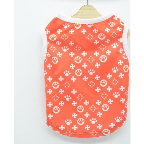 PAW Print French Bulldog Cool Vest Pug Costume Chihuahua Apparel XS-3XL Dropshipping PC1465