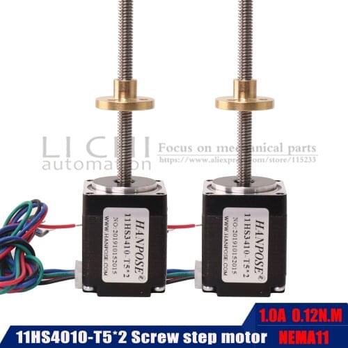 11HS4010-T5 linear screw stepping motor t-screw Motor length 50mm / 100mm / 150mm shaft 5mm large torque