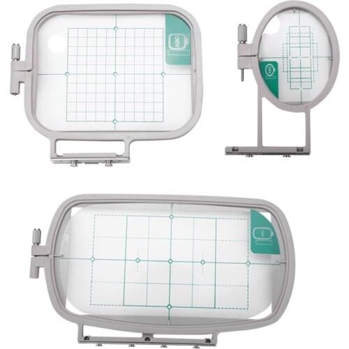 3PCS Embroidery Hoop Frame Set for Brother PE-500 PE-400D HE-240 LB-6700 Innov-Is 955 950D 500D,3In1-A Sewing Machine