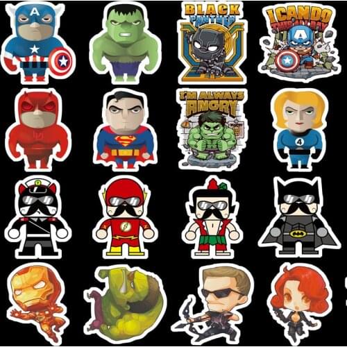 32 Cute naughty crooked cartoon charact paper stickers decoration DIY album diary scrapbook book label stickers cute stationery