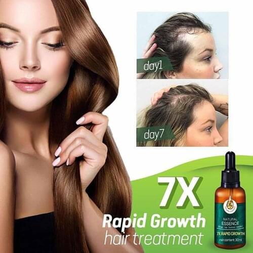 7 Day Hair Growth Serum Essence Oil Multifunction Natural Hair Beard Brows Lashes Chest Growth Hair Treatment Hair Products