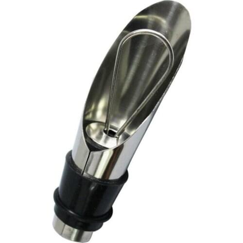 Bartender Accessories Stainless Steel Bottle Cork Pourer Wine Bottle Stopper Silicone Sealing Cap Bar Supplies 10pc/lot