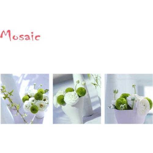 Triptych,DIY Diamond Embroidery,Diamond Painting still life flower Painting decor Diamond Mosaic pictures Home Decoration