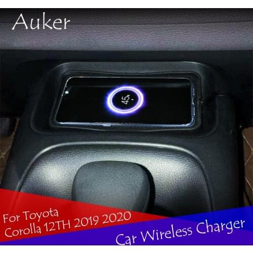 Car wireless charger fast charge wireless car console charger wireless For Toyota Corolla/Levin 12TH 2019 2020 Accessories