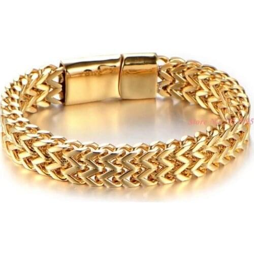 Mens Fashion Simple Magnetic Bracelet Clasp Rock Party Prom Casual Stainless Steel Bracelet Jewelry