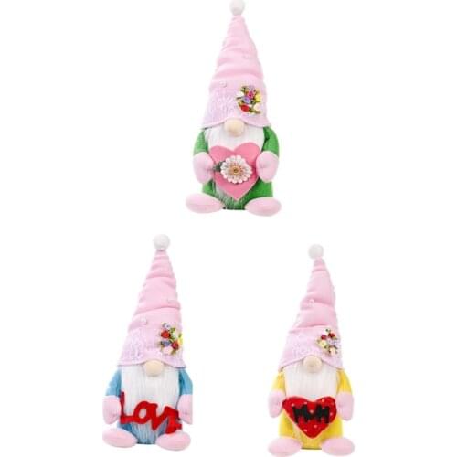 Flowers Dwarf Festival Gifts Gnome Easter Mothers Gift Gnomes Plush Elf Decoration Cute Faceless Doll