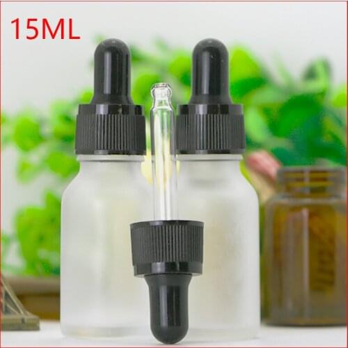 15ml Travel matt clean Dropper Bottle Portable Aromatherapy Esstenial Oil Bottle Empty Refillable Cosmetic Containers 500pcs