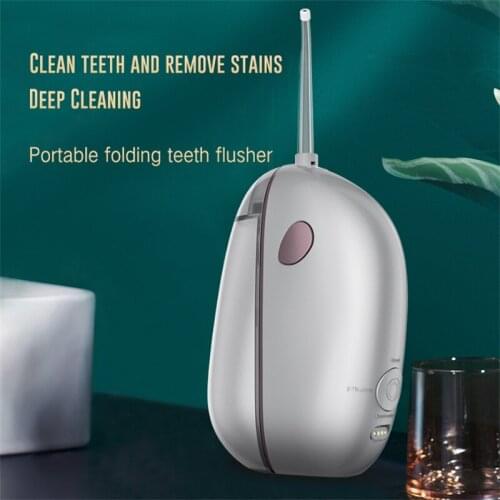 Electric Water Flossers Flusher Cleaning Stone Tooth USB Rechargeable Portable Dental Water Jet Tank Waterproof Teeth Cleaner
