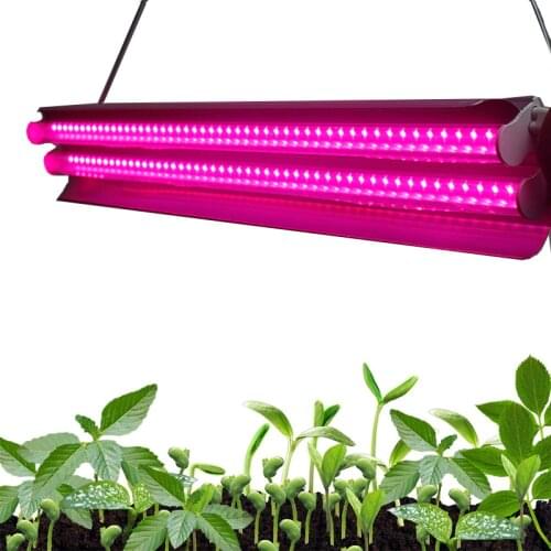 Фитолампа Led Grow Light Strip Phyto Lamp For Plants Full Spectrum Fitolampy Two Tube Lights For Indoor Plants Flower Grow Tent