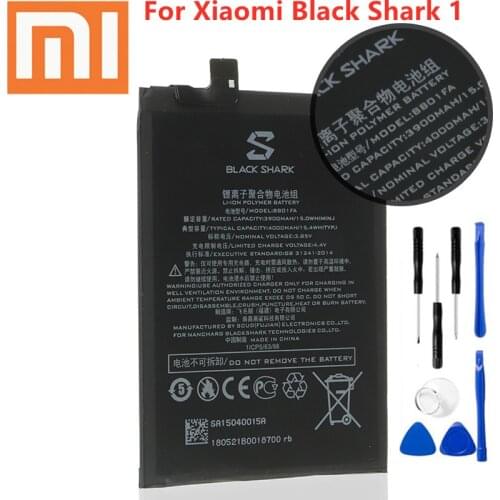Xiao mi 100% Orginal BS01FA 4000mAh Battery For Xiaomi Black Shark 1/ Black Shark Dual SIM TD-LTE/ SKR-A0 AWM-A0 BB01FA + Tools