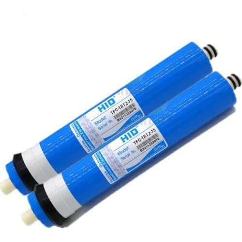 2pcs 75 GDP HID TFC 1812-75 RO membrane for 5 stage water filter purifier treatment reverse osmosis system NSF/ANSI