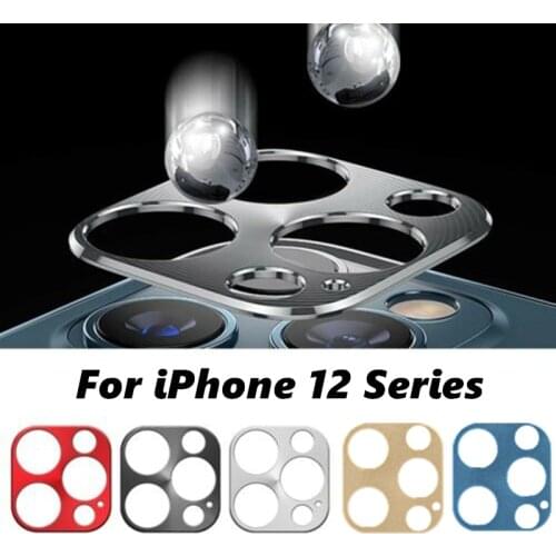 Metal Camera Screen Protectors for iPhone 12 Pro Max Mini Anti-scratch Back Lens Protective Cover Case Ring for iPhone12 Series