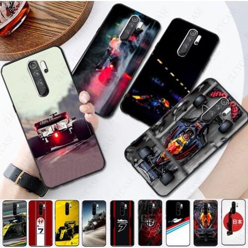 Formula 1 Black Soft Shell Phone Cover for redmi note8pro note7 note5 note6pro 8T 8A 7A 9A note9s note9pro K20 Cellphones