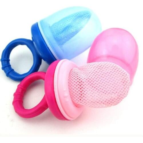 New Baby Pacifier Fresh Food Nibbler Feeder Newborn Safety Feeding Nipple Mesh Bag Infant Chew Fruits Vegetables Chupeta Soother