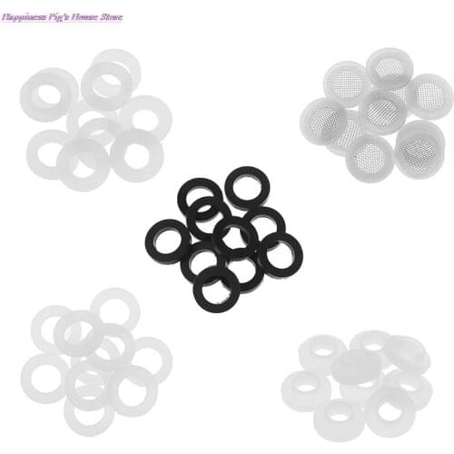 New 10pcs 1/2" 3/4" 1"Rubber Silicon PTFE Flat Gasket Sealing Ring for Shower Nozzle Hose Pipe Bellows Tube Washer Ring ptfe
