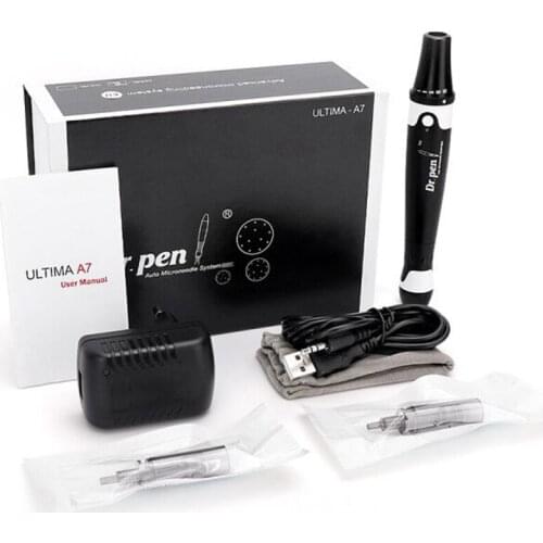 New Dr. Pen A7 Derma Pen Facial Care Massager Auto Mcro Needle Cartridges Pen Wired Microneedling System