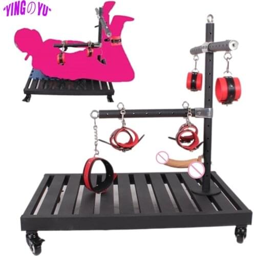 Sex Furniture Horse Cart Sexul Position Adult Games BDSM Bondage Gear Dog Restraints Spreader Bar Handcuffs Sex Toys For Couples