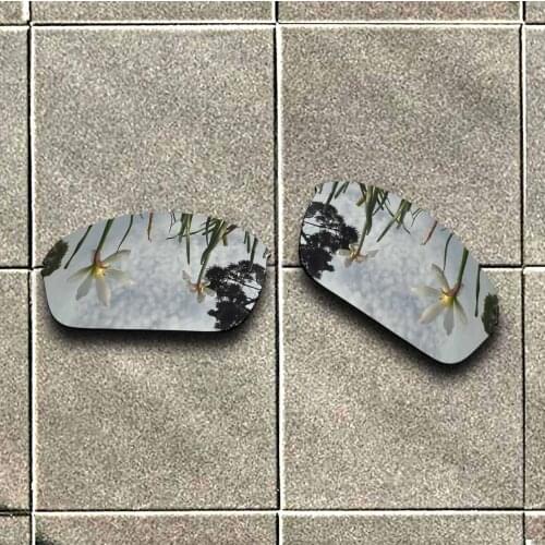 Silver Titanium Polarized Sunglasses Replacement Lens for-Oakley Half Wire 2.0 Frame 100% UV Protection Good Fitness
