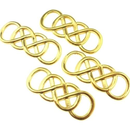 2pcs Gold Plated Infinity Connector for Jewelry Making Bracelet Accessories Craft DIY handmade Findings