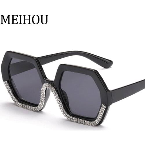 Square Sunglasses Women Vintage 2021 Trend Oversized Polygon Diamond New Sun Glasses Female Big Shades Eyeglasses UV400