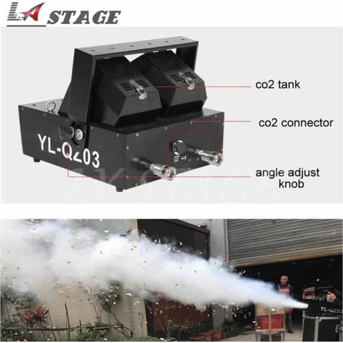 Super Co2 Confetti Machine Stage Effect Spray DMX Confetti Cannon Snowstorm Gas Confetti Blower for Event