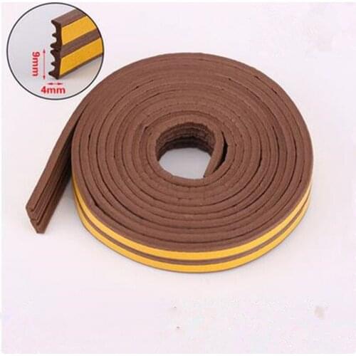 5M Seal Strip Rubber For Door Weather bar Window Draught Self Adhesive Roll windproof dustproof Soundproof