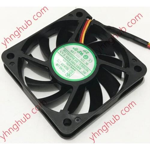 Young Lin DFB601012H DC 12V 2.80W 60x60x10mm Server Cooling Fan