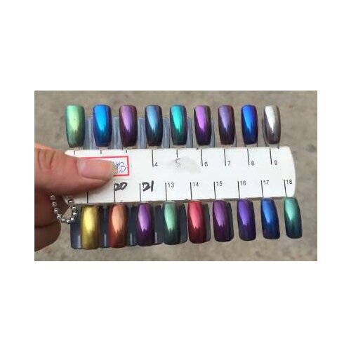 Mirror Nail Glitter Powder 1g/box Laser Chameleon Art Chrome Pigment Dust Decoration for Gel Nail Polish 1lot=1gram