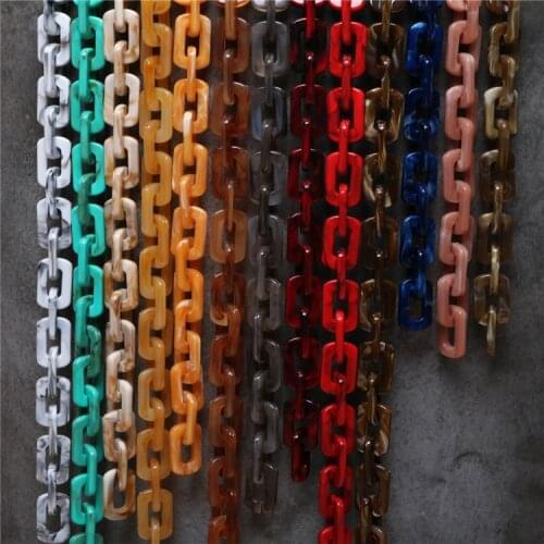 1.0 Meter Acrylic Necklace Strands Linked Bag Chains Women Jewelry DIY Accessories Chains Components Necklace Charms