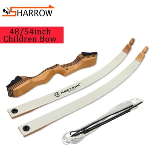 1set 48/54inch Children Recurve Bow 12-16lbs Youth Beginner Shooting Training Competition Childrens Bow Archery Accessories