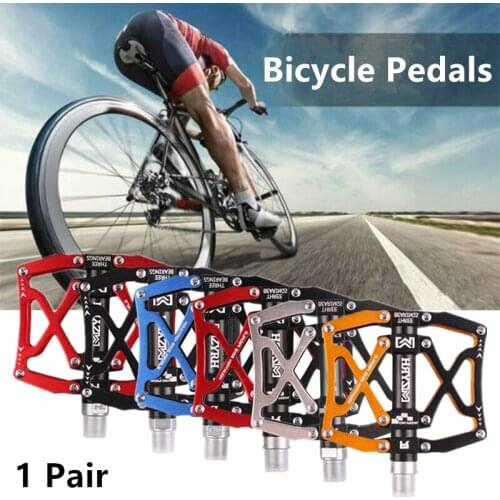1 Pair Bicycle Pedal Mountain Bike Aluminum Alloy Bearing Pedal Road Bike Lightweight Pedal Cycling Accessories