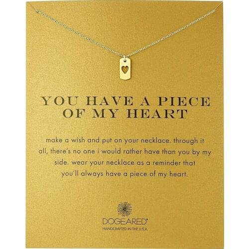 10PCS Alloy Love Card Hollow Clavicle Pendant Necklace Personality Charm Chain Necklace Jewlery For Woman Girl Accessories