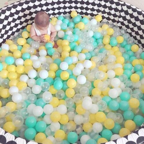 100pcs Colorful Ball 7cm Soft Plastic Ocean Ball Full Eco-Friendly Kids Toys Swim Pit Toy Water Pool Ball Baby Outdoor Toys