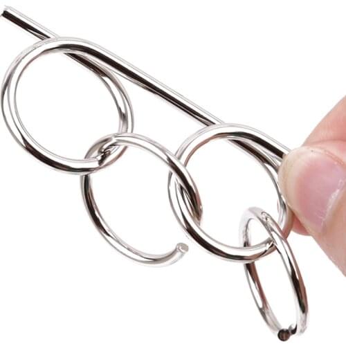 18PCS/Set Metal Kids Toy Puzzle Mind Brain Teaser Magic Wire Puzzles Game Toys For Children Adults Educational Toy Gift