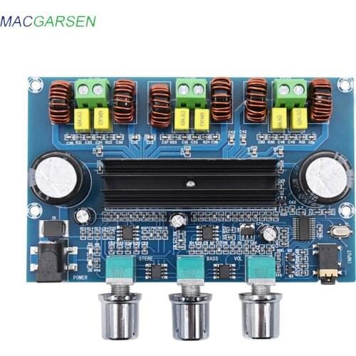 2.1 Class D Audio Digital Amplifier TPA3116D2 5.0 Bluetooth Sound Power Amplifiers Home Theater 100W + 50W*2 Volume Control AMP