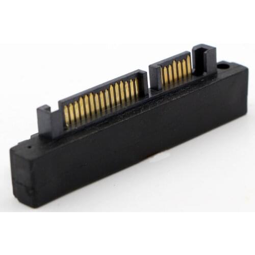 SATA7+15pin Male To Female 90 Degree Elbow Reverse Adapter SATA Hard Disk Single-head Interface Adapter Card