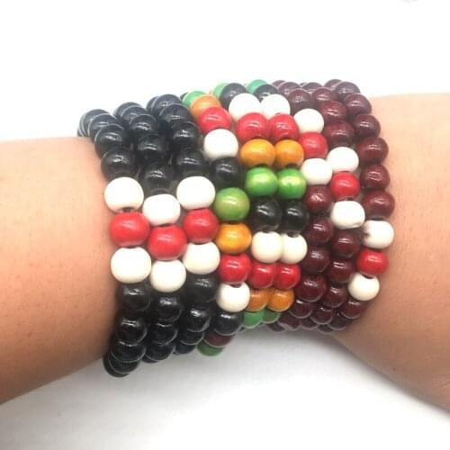Free shipping! women men wooden beads wooden bracelets can mixed 3 designs