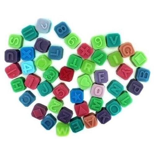 Free Shipping Silicone Alphabet Letter Soap Mold Christmas Chocolate Jelly Candy Cube Mould