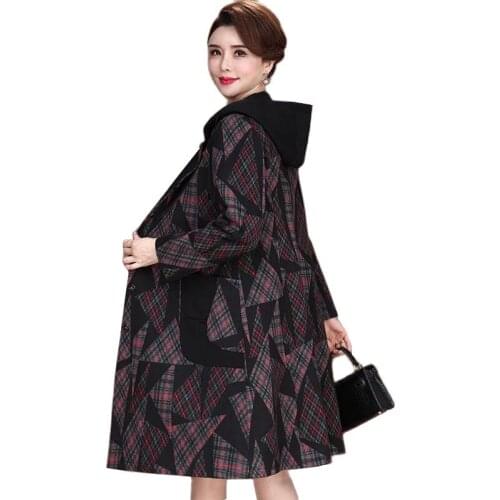 CAN XIN LCY Women's Hooded Trench Coats
