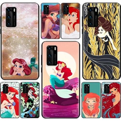 The Little Mermaid lovely For Huawei P Smart Z S Pro Plus 2018 2019 2020 2021 Mate 10 20 30 40 RS PRO Plus lite Phone Case