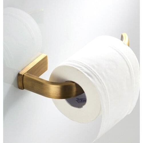Leyden Toilet Paper Holder Antique Brass Wall Mounted Tissue Holder Roll Paper Holder Bathroom Accessories Toilet Paper Holder