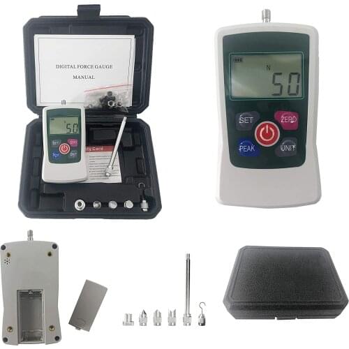 Digital Display Force Gauge Push Pull Gauge with Max Load Value 10N 1kg 2.2Lb 36Oz