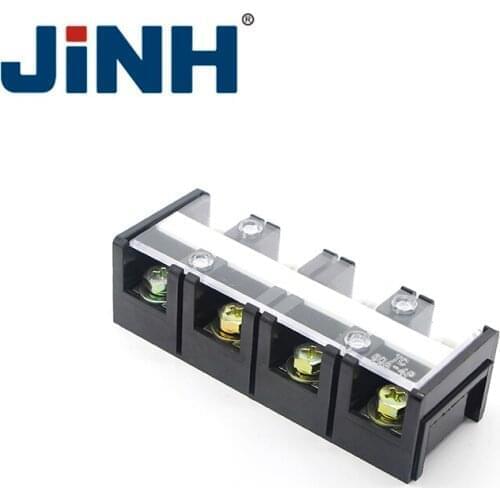 Jinghong Electric High Current 4P Fixed Terminal Block Screws Terminal Barrier Wiring Boards Connectors
