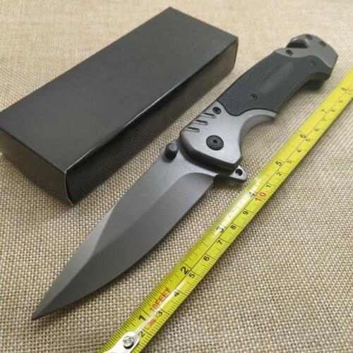 Quality Hunting Folding Knife 7cr15 Steel Blade Camping Survival G10 Handle Pocket Knives Titanium Handle Combat Tactical Knife