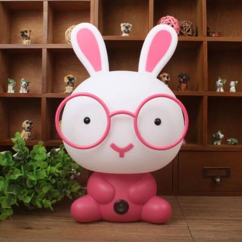 Cartoon Cute Night Lights Baby Kids Bedroom Bedside Night Lamp Rabbit Animal Lamp Table Lighting Birthday Gift Anime Led Light