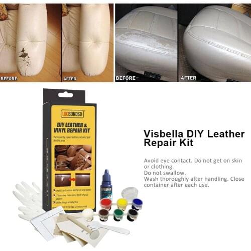 Leather Vinyl Repair Kit Auto Car Seat Sofa Coats Holes Scratch Cracks Rips Leather Liquid Repair Tool Restoration For Car Seat