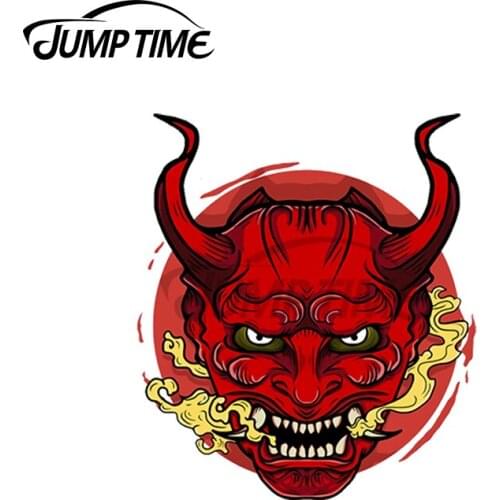 JumpTime 13 x 4.6cm For Oni Cartoon Japanese Decal Auto Surfboard Car Sticker Waterproof Car Assessoires Creative Decor
