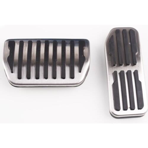 Stainless steel 2pcs No Drilling Gas Brake Foot Pedals For Jaguar XFL2016 2017 For F-Pace 2016 2017 For XEL 2016 2017